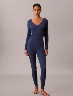 Calvin Klein Gerippte Leggings - Cotton Stretch^Damen Nachtwäsche & Loungewear