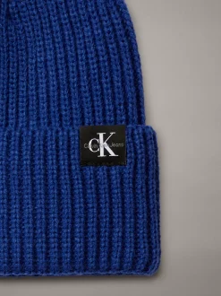 Calvin Klein Gerippte Mütze für Kinder^Kinder Taschen & Accessoires|Taschen & Accessoires