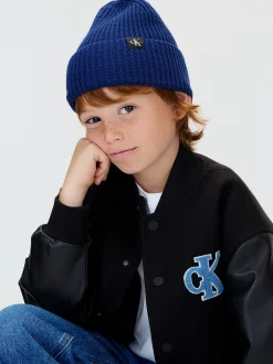 Calvin Klein Gerippte Mütze für Kinder^Kinder Taschen & Accessoires|Taschen & Accessoires