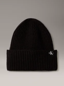 Calvin Klein Gerippte Mütze für Kinder^Kinder Taschen & Accessoires|Taschen & Accessoires