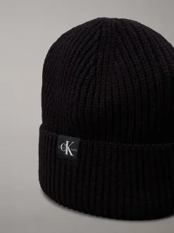 Calvin Klein Gerippte Mütze für Kinder^Kinder Taschen & Accessoires|Taschen & Accessoires