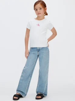 Calvin Klein Geripptes Baby-T-Shirt für Kinder^Kinder T-shirts & Tops|Kleidung