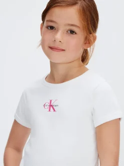 Calvin Klein Geripptes Baby-T-Shirt für Kinder^Kinder T-shirts & Tops|Kleidung
