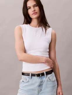Calvin Klein Geripptes Tanktop^Damen T-shirts & Tops