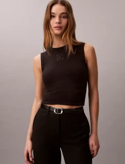 Calvin Klein Geripptes Tanktop^Damen T-shirts & Tops