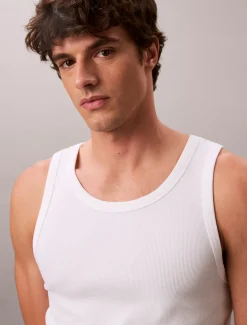 Calvin Klein Geripptes Tanktop^Herren T-shirts