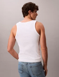 Calvin Klein Geripptes Tanktop^Herren T-shirts
