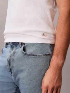 Calvin Klein Geripptes Tanktop^Herren T-shirts