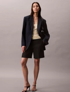 Calvin Klein Geripptes Tanktop aus Viskose-Mix^Damen T-shirts & Tops|Strickdesigns