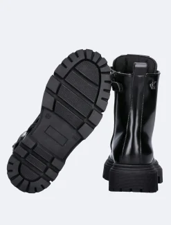 Calvin Klein Geschnürte Boots mit praktischem Reißverschluss und Stollen für Kinder^Kinder Schuhe|Schuhe