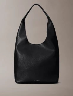 Calvin Klein Geschwungene Tasche aus Wildleder Tasche mit genarbter Oberfläche^Damen SchultertaschenFrisch Eingetroffen|Taschen