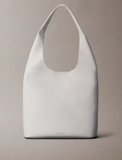 Calvin Klein Geschwungene Tasche aus Wildleder Tasche mit genarbter Oberfläche^Damen SchultertaschenFrisch Eingetroffen|Taschen