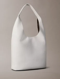 Calvin Klein Geschwungene Tasche aus Wildleder Tasche mit genarbter Oberfläche^Damen SchultertaschenFrisch Eingetroffen|Taschen