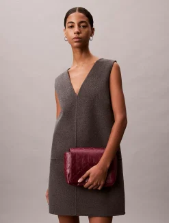 Calvin Klein Gesteppte Crossbody Bag mit Emblem-Logo-Klappe^Damen Umhängetaschen|Taschen