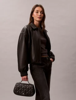 Calvin Klein Gesteppte Kettenriementasche mit Emblem-Logo^Damen Umhängetaschen|Taschen