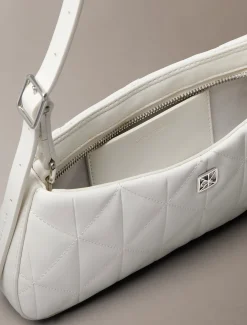 Calvin Klein Gesteppte kleine Schultertasche mit Emblem-Logo^Damen SchultertaschenFrisch Eingetroffen|Taschen