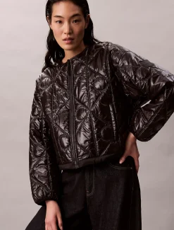 Calvin Klein Gesteppte Logo-Jacke zum Wenden^Damen JackenFrisch Eingetroffen