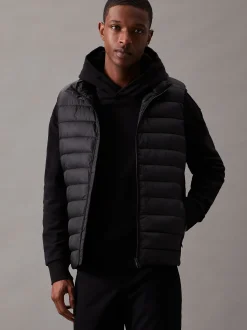 Calvin Klein Gesteppte Logo-Weste^Herren JackenFrisch Eingetroffen|Stepp Jacken