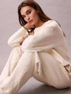 Calvin Klein Gesteppte Lounge-Jogginghose aus Fleece^Damen Nachtwäsche & Loungewear