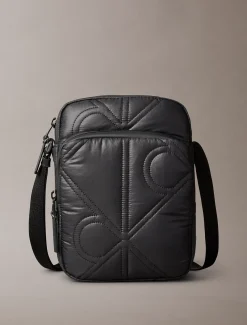 Calvin Klein Gesteppte Reporter Bag mit Monogramm-Logo^Herren Umhängetaschen & Schultertaschen|Taschen