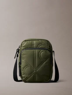 Calvin Klein Gesteppte Reporter Bag mit Monogramm-Logo^Herren Umhängetaschen & Schultertaschen|Taschen