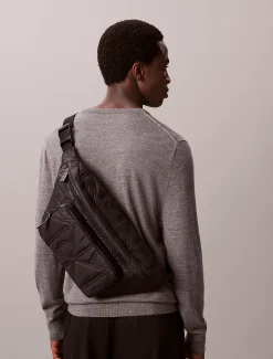 Calvin Klein Gesteppte Umhängetasche mit Monogramm-Logo^Herren Umhängetaschen & Schultertaschen|Taschen