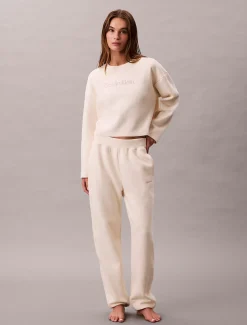 Calvin Klein Gestepptes Lounge-Sweatshirt aus Fleece^Damen Nachtwäsche & Loungewear