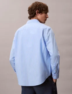 Calvin Klein Gestreiftes Baumwoll-Popeline-Hemd^Herren Hemden & Poloshirts
