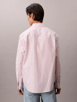 Calvin Klein Gestreiftes Baumwoll-Popeline-Hemd^Herren Hemden & Poloshirts
