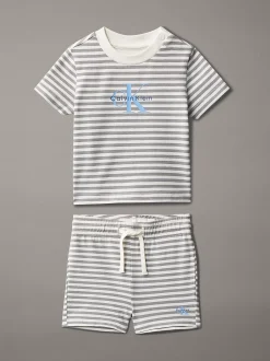 Calvin Klein Gestreiftes koordiniertes Set für Babys^Kinder Babykleidung