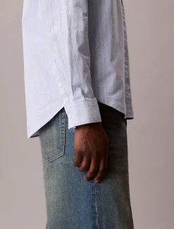Calvin Klein Gestreiftes, lässiges Button-Down-Hemd^Herren Hemden & Poloshirts