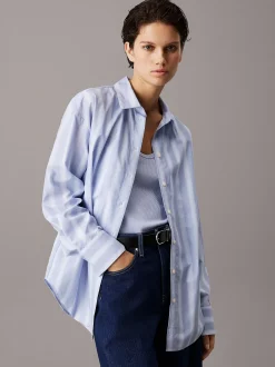 Calvin Klein Gestreiftes, lässiges Hemd^Damen Hemden & Blusen