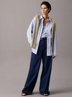 Calvin Klein Gestreiftes, lässiges Hemd^Damen Hemden & Blusen