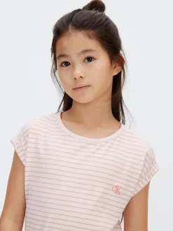 Calvin Klein Gestreiftes T-Shirt-Kleid^Kinder Kleider & Röcke|Kleidung