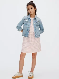 Calvin Klein Gestreiftes T-Shirt-Kleid^Kinder Kleider & Röcke|Kleidung