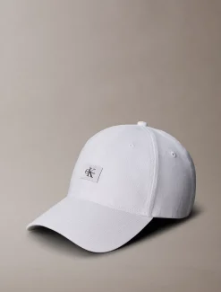 Calvin Klein Gewebte Kappe mit Monogramm-Aufnäher^Herren Kappen & MützenFrisch Eingetroffen