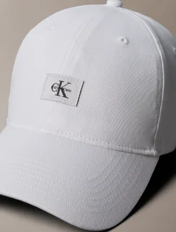Calvin Klein Gewebte Kappe mit Monogramm-Aufnäher^Herren Kappen & MützenFrisch Eingetroffen