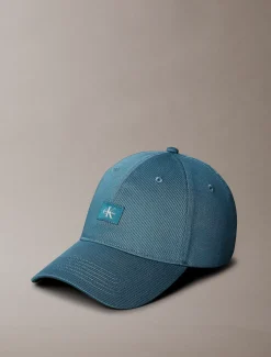 Calvin Klein Gewebte Kappe mit Monogramm-Aufnäher^Herren Kappen & MützenFrisch Eingetroffen