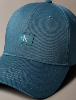 Calvin Klein Gewebte Kappe mit Monogramm-Aufnäher^Herren Kappen & MützenFrisch Eingetroffen
