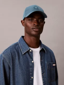 Calvin Klein Gewebte Kappe mit Monogramm-Aufnäher^Herren Kappen & MützenFrisch Eingetroffen