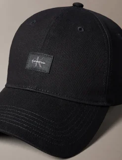 Calvin Klein Gewebte Kappe mit Monogramm-Aufnäher^Herren Kappen & MützenFrisch Eingetroffen