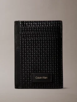 Calvin Klein Gewebtes Kartenetui mit Prägung^Herren Geldbörsen & Kartenetuis