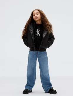 Calvin Klein Glänzende Nylon-Steppjacke^Kinder Jacken & MäntelFrisch Eingetroffen|Kleidung