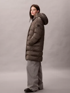 Calvin Klein Glänzende Wickel-Steppjacke^Damen Stepp Jacken|JackenFrisch Eingetroffen