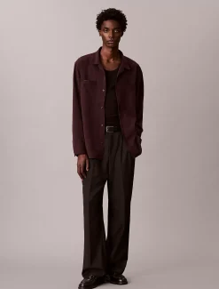 Calvin Klein Glänzendes, lässiges Hemd mit Camp-Kragen^Herren Hemden & Poloshirts