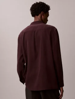 Calvin Klein Glänzendes, lässiges Hemd mit Camp-Kragen^Herren Hemden & Poloshirts