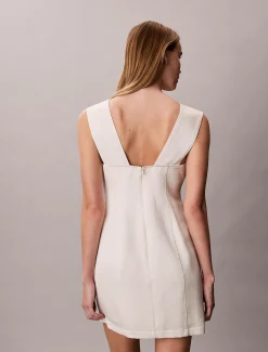 Calvin Klein Glänzendes Minikleid mit Struktur^Damen Kleider & Röcke