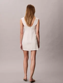 Calvin Klein Glänzendes Minikleid mit Struktur^Damen Kleider & Röcke