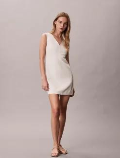 Calvin Klein Glänzendes Minikleid mit Struktur^Damen Kleider & Röcke