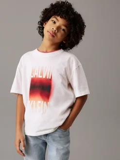 Calvin Klein Grafik-Logo-T-Shirt mit Farbverlauf^Kinder T-shirts|Kleidung